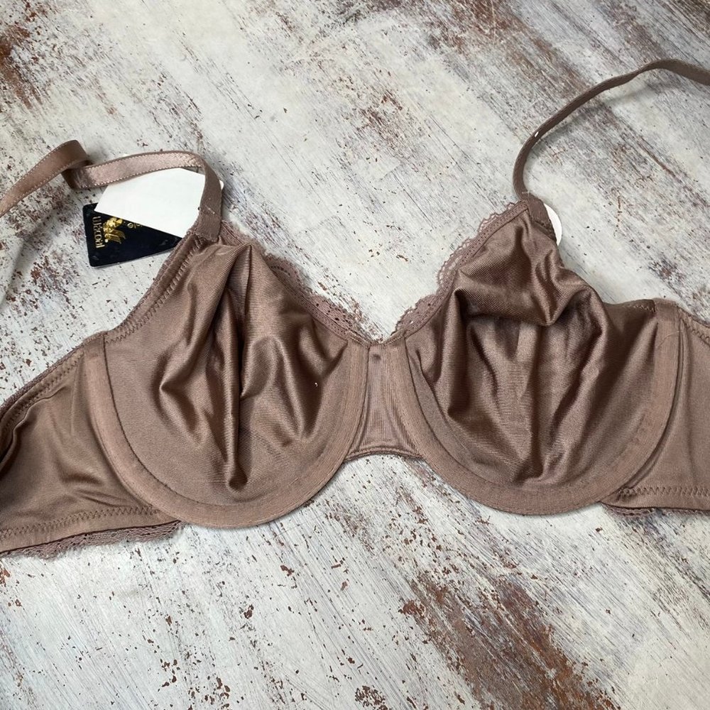 NEW Wacoal Taupe Lace Unlined Bra 34C 855295 - Picture 7 of 8